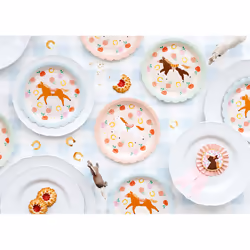 PartyDeco TPP89 Ustensile jetable Assiette