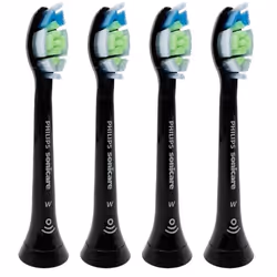Têtes de brosse à dents - Philips - Sonicare HX6064 - 4 pièces - Noir - Blanchiment des dents