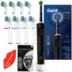 Brosse à dents électrique - Oral-B - Vitality PRO Protect X Clean - 3 modes - Timer - 8 brossettes