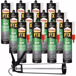 Colle dassemblage - PATTEX - FIX DECOR - Pack de 12 - Résistante à leau - Écologique