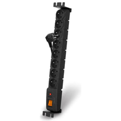 HSK DATA acar S8 FA RACK Noir 8 sortie(s) CA 230 V 3 m
