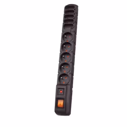 HSK DATA S10 3m, 3 m, Intérieur &amp; extérieur, Plastique, Noir, Universel, 10 sortie(s) CA