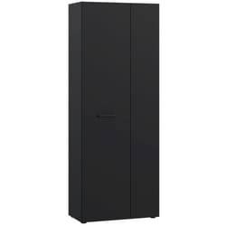 Armoire à chaussures - Noir - 18 paires - 687 x 365 x 1811 cm - FORTE