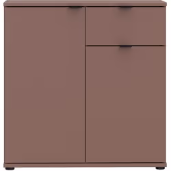 Commode - Ganymede - 2 Portes - 1 Tiroir - Terracotta - 80,1 X 34,1 X 82,3 Cm - Vue supplémentaire 2