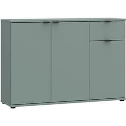 Buffet - GANYMEDE - 3 portes - 1 tiroir - Sauge - 1198 x 341 x 823 cm