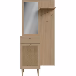 Vestiaire - Calasetta - Chêne - 1 Porte - 1 Tiroir - 90,4 X 41,4 X 198 Cm - Vue supplémentaire 2