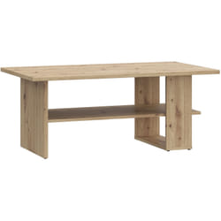 Table Basse Rectangulaire - COFFEE TABLES – Finition Chêne Artisan – 2 Plateaux – 110 × 60 × 45 cm