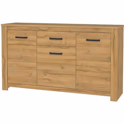 HAVANNA Buffet bas classique decor chene vieilli - L 161 cm