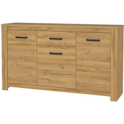 HAVANNA Buffet bas classique decor chene vieilli - L 161 cm