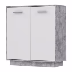 PILVI Meuble de rangement 2 portes - L 82,9 x P 34,2 x H 88,1 cm