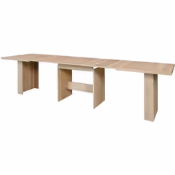 DINING Table a manger extensible de 6 a 12 personnes style contemporain decor chene Sonoma - L 140-273 x l 90 cm