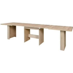 DINING Table a manger extensible de 6 a 12 personnes style contemporain decor chene Sonoma - L 140-273 x l 90 cm