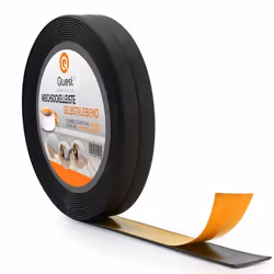 Plinthe PVC QUEST Moulure de finition Ruban détanchéité souple adhésive Noir 5 m 10 x 10 mm