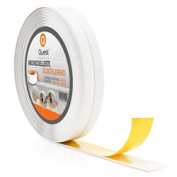 Plinthe PVC QUEST Moulure de finition Ruban détanchéité souple adhésive Blanc 5 m 10 x 10 mm