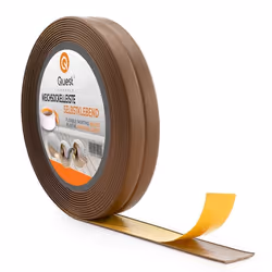 Plinthe PVC QUEST Moulure de finition Ruban détanchéité souple adhésive Marron 5 m 10 x 10 mm
