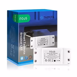 Interrupteur Intelligent Encastrable - Nous - L6T - Wi-Fi - 10A - 500W - Tasmota