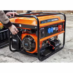 Extralink EX.30356 groupe électrogène 5000 W 25 L Essence Noir, Orange