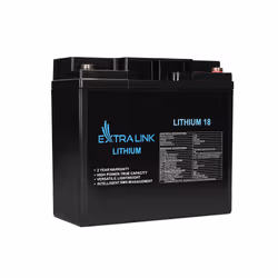 Extralink EX.30417, 18000 mAh, 230,4 Wh, Phosphate de fer lithié (LiFePo4), 12,8 V, Noir, 1 pièce(s)
