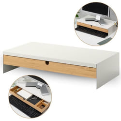 Support de moniteur - IKEA - ELLOVEN - Ergonomique - Tiroir de rangement - Design contemporain