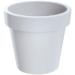 Prosperplast - Pot de fleurs en plastique avec support Lofly en couleur blanche 49 (l) x 49 (l) x 45,5 (h) cm