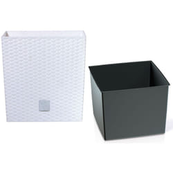 Prosperplast - Rato 10 litres avec bac de plantation blanc 22,3 x 22,3 x 22,8 cm. - Blanc
