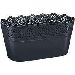 Pot lace , dimensions (mm) 285x135x155, couleur Anthracite - Noir