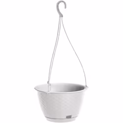 Jardinière suspendue de la collection RATOLLA ROUND W Dimensions : 217x217x142 Blanc Inclut un crochet de suspension