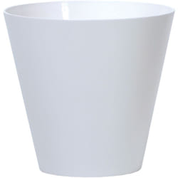Pot à fleurs 7L Tubus 250x250x233 mm, Blanc