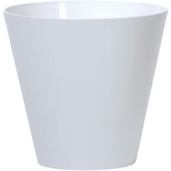 Prosperplast - Pot à fleurs 12L Tubus 300x300x280 mm, Blanc - Blanc