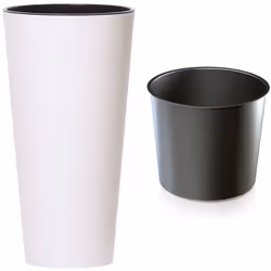 Pot de fleurs Tubus slim DTUS200 - blanc La simplicité et le minimalisme de la collection Tubus Slim offrent des possibilités ...
