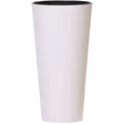 Pot de fleurs de la collection TUBUS SLIM Dimensions : 250x250x476 Blanc