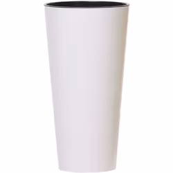 Prosperplast - Grand pot de fleurs Tubus slim shine DTUS250S Blanc