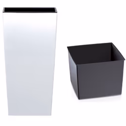 Pot de fleurs haut URBI DURS400 avec insert - Blanc Spécifications du pot de fleurs : - Largeur extérieure (haut) - 40 cm - L ...