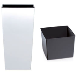 Prosperplast - Pot de fleurs haut urbi DURS400 avec insert Blanc