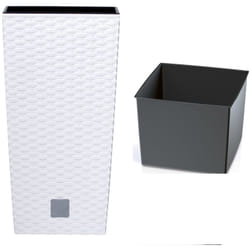 Pot de fleurs haut rato DRTS400 avec insert Blanc