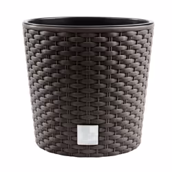 Prosperplast Rato Round Pot de fleurs avec insert de 4L umbra