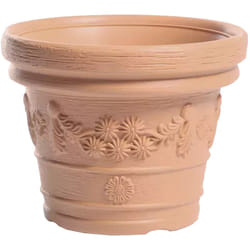 Pot de Fleurs Decora 8L, Terre Cuite, 30 cm - Brique