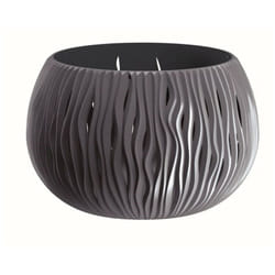 Prosperplast - bowl sandy plastique bowl avec réservoir en couleur Anthracite, 21,8 (hauteur) x 37 (largeur) x 37 (profondeur) cms