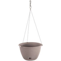 Prosperplast - Pot rond à suspendre 3L Splofy en plastique couleur moka, Ø23 x 14,5 cm - Mocca
