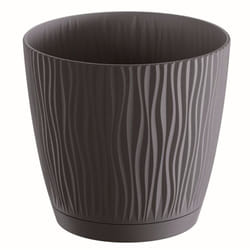 Prosperplast - Pot de fleurs 0,6L sandy p 168x168x157 mm, Anthracite - Anthracite