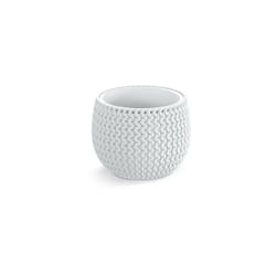 Prosperplast - Pot de fleurs Splofy Bowl 18 cm blanc élégant et moderne