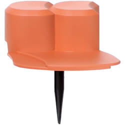 Prosperplast - Palissade de jardin happy grass , dimensions (mm) 3100x156x70, couleur Terracotta
