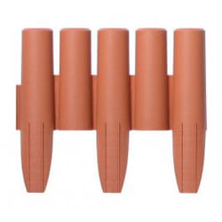 Prosperplast IPAL5 Bande de bordure de jardin Plastique Marron