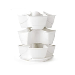 Pot pour herbes fleurs 3 cascades Coubi herbal blanc