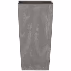 Pot de fleurs de la collection URBI SQUARE BETON EFFECT Dimensions : 126x126x200 Marengo