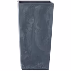 Pot de fleurs de la collection URBI SQUARE BETON EFFECT Dimensions : 126x126x200 Anthracite