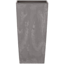Prosperplast - 91,5 l Urbi Square Effect grand pot en plastique 91,5 l avec réservoir en gris clair, 75 (h) x 40 (l) x 40 (p) cms - Gris clair