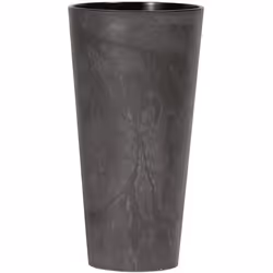 Tubus Slim Effect Pot de fleurs avec insert de 2L béton design anthracite