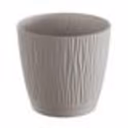 Pot De Fleurs - Sandy P - Rond - 239 cm - Couleur Mocca - Plastique de Haute Qualité