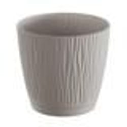 Pot De Fleurs - Sandy P - Rond - 239 cm - Couleur Mocca - Plastique de Haute Qualité